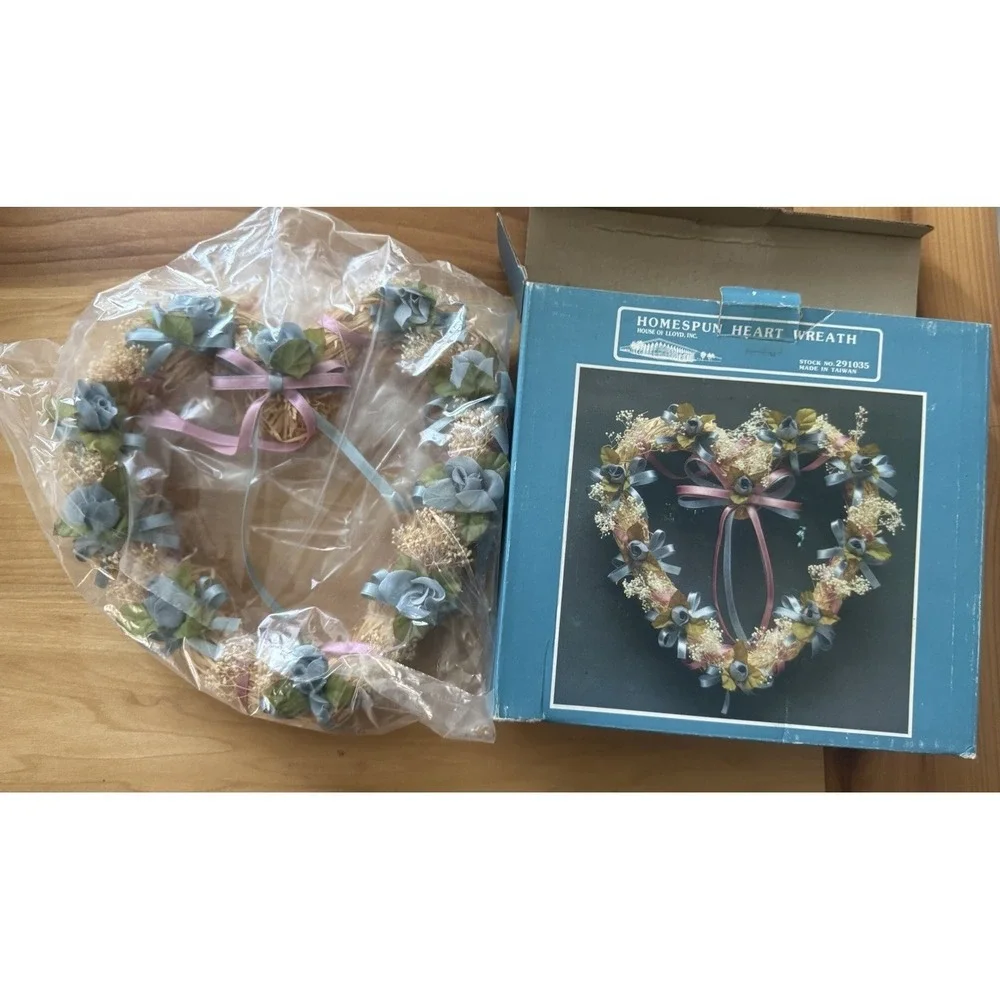 VTG House Of Lloyd Homespun Heart Wreath‎ 9